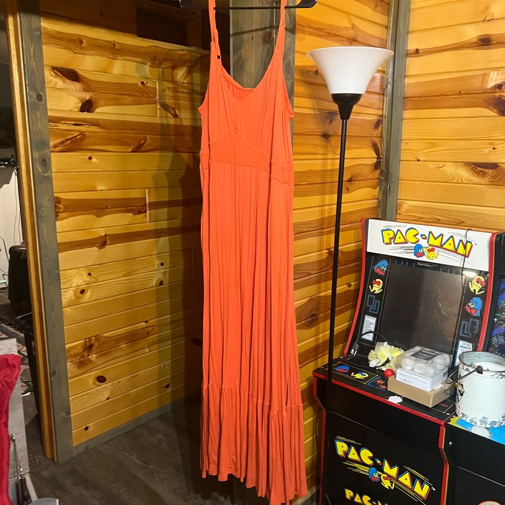 Torrid Vibrant Orange Maxi Dress
